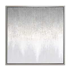 Uptown Club Twilight Hand Painted Wall Art, 60", Silver