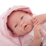 JC Toys La Newborn Real Girl Baby Doll, Rose