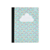 Yoobi Composition Book | Pack of 3 Fun Prints in Frenchie Hearts, Pandacorn & Rainbow | Sewn Binding | 100 College Ruled Sheets | 7.5 “ x 9.75” Paper | Pack of 3