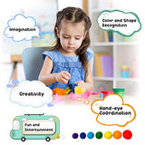 HLAOLA Modeling Clay Kit-36 Colors Modeling Clay for Kids Air Dry Ultra Light Magic Clay Soft & Ultra Light DIY Molding Clay with Sculpting Tools, Kids Art Crafts Gift for Boy & Girl Age 3-12 year old