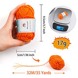 62 Acrylic Yarn Skeins, 2170 Yards Yarn for Knitting and Crochet, Includes 2 Crochet Hooks,2 Weaving Needles,6 E-Books, 10 Stitch Markers, Perfect Crochet Beginner Kit for for Adults Kids by Inscraft