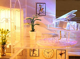 Flever Dollhouse Miniature DIY House Kit Creative Room with Furniture for Romantic Artwork Gift-One Meter Sunshine