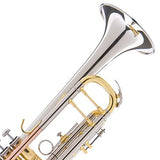 Mendini MTT-30CN Nickel Plated Intermediate Double-Braced Bb Trumpet