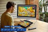Drawing Tablet with Screen XPPen Artist Pro 16TP Touch Screen 4K Computer Graphics Tablet 15.7inch Graphic Drawing Monitor & XP-PEN Power Adapter