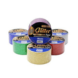 Glitter Adhesive Tape, Crafting Color Sparkle Green Glitter Tape Blue -Box of 36