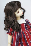 JD038 6-7'' Dark Brown 1/6 YOSD Doll Wigs 16-18CM Synthetic Mohair Soft Wave YOSD BJD Doll Wigs