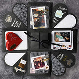 Foraineam Creative Surprise Explosion Box, Scrapbook DIY Handmade Photo Album Gift Box Set for Valentine Birthday Wedding Anniversary