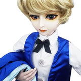 22inch Full Set Doll,Blue Prince 1/3 BJD Doll 56cm Ball Jointed Dolls Toy + Makeup + Full Set