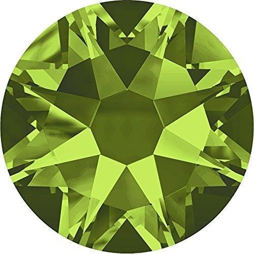 2000, 2058 & 2088 Swarovski Flatback Crystals Non Hotfix Olivine | SS34 (7.2mm) - 30 Crystals |