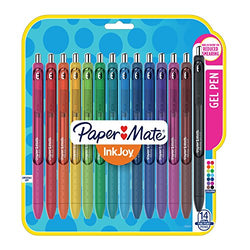 Papermate Inkjoy Gel Pens, Fine Point (0.5mm), Assorted Colors Gel Ink Rollerball Pen (1988991)