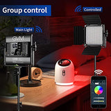 GVM RGB Video Lighting, Bi-Color Led Video Light Kit with APP Control, 2 Packs 850D Photography Lighting Kit CRI 97+ for Web Conference, YouTube, Gaming, Zoom, Aluminum Alloy Shell