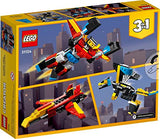 LEGO Creator 3in1 Super Robot 31124 Building Kit Featuring a Robot Toy, a Jet Airplane and a Dragon Model; Creative Gifts for Passionate Fans Aged 7+ (159 Pieces)