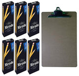 Paper Mate HB #2 Pencils, 12 Count, 6 Packs | Legal Size Clipboard