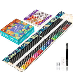 Cylord 72 Colored Pencils for Kids Adults Coloring, Premier Soft Core Artist Sketching Drawing Pencils, Color Pencils Set with Coloring Books for Boy Girl Christmas Birthday Gifts