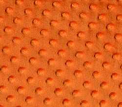 Minky Fabric Dimple Dot Orange / 60" Wide / Sold by the Yard