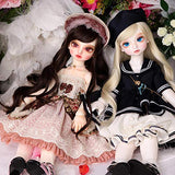 N N N Dolls Luts Baby DELF Rose 1/4 Model Girls Dolls Eyes Toys Shop Resin Anime Furniture White Skin Nude Doll No Face Up