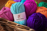 Studio Sam Acrylic Yarn Set. Ten Large 50g Skeins. Total 1030 Yards. Perfect for All Knitting, Crochet and Craft Projects. (Confetti Collection)