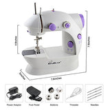 HAITRAL Portable Sewing Machine Adjustable 2-Speed Double Thread Electric Crafting Mending