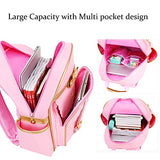 Children Princess Waterproof PU Backpack for Girls Elementary School Girl Bookbags