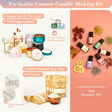 Candle Making Kit, UnityStar 120 PCS DIY Candle Making Kit for Adults Candle Making Supplies Kit Full Soy Candle Making Supplies with Large Candle Make Pouring Pot, Colored Tins, Wicks, Candle Maker