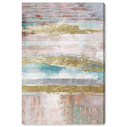 The Oliver Gal Artist Co. Abstract Wall Art Canvas Prints 'Mirage en Neutrale' Home Décor, 40" x 60", Gold, Blue