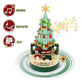 AOKESI Christmas Tree Building Kits for Kids - DIY Building Block Music Box, Educational Learning Science Building for 5 6 7 8+ Year Old Kids Boys Girls