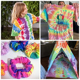 Tie Dye Kit, 5 Colors/120ML Large Squeeze Bottle All-in-1 DIY Fabric Dye Set, Non-Toxic Dye Kits for Adults Kids