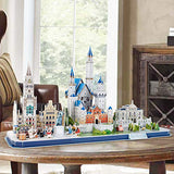 CubicFun 3D Puzzle for Adults Kids Bavaria Cityline Building Model Kits Collection Toys Gift for Men and Women, Neuschwanstein Castle, New Town Hall, and Linderhof Palace 178 Pieces