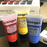 KINGART 500-12 22ml Acylic Set, Set of 12 Unique Colors Acrylic Paint, Assorted 12 Piece