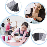 SUPERSUN 7PCS 20x20inch Patchwork Fabric Cotton Squares Bundles for Sewing Quilting DIY Craft Fabric Remnants Reusable Handmade Cloth, (50x50cm Black)