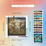 Cskunxia 12 Pack Constellations Diamond Painting Kits for Adults Diamond Dots Round Full Drill Diamond Art Painting for Crystal Home Wall Decor Gift (12 x 12 Inch)