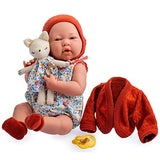 JC Toys - Nature Collection | Original La Newborn | Anatomically Correct Real Girl Baby Doll Gift Set | 15" All-Vinyl | Made in Spain | Designed by Berenguer | Ages 2+