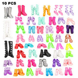 BM 75 Pieces Doll Clothes and Accessories for 11.5 Inch Girl Doll Include 15 Pcs Party Dresses, 10 Pcs Shoes, 10 Pcs Bags, 40 Pcs Different Doll Accessories