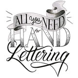 Faber-Castell Pitt Artist Pen Hand Lettering For Beginners Set - Hand Lettering 101 with 7 Pitt Lettering Pens