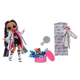 LOL Surprise OMG Dance Dance Dance B-Gurl Fashion Doll with 15 Surprises Including Magic Black Light, Shoes, Hair Brush, Doll Stand and TV Package - Great Gift for Girls Age 4+