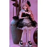 1/3 BJD Dolls Full Set 23.62" 60cm Ball Jointed SD Dolls Toy Action Figure Clothes + Shoes + Wig + Makeup for Child Gift