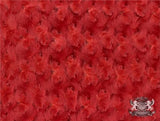 Minky Rosebud RED Fabric By the Yard