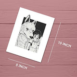 8x10 Set Of 2 Princess Mononoke Posters/Anime Wall Art Home Decor/Studio Ghibli/Hayao Miyazaki Prints/Movie Posters/Home Wall Decor/Living Room Prints/Decorations for Bedroom