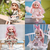 Little Bado Girl Doll 10 Inch 13 Removable Joints Dolls for Age 2 3 4 5 6 7 Year Old Girls Dolls Kids Dolls for Girls Baby Cute Doll Toy with Clothes and Shoes Great Birthday Gift for Boys Girls Xbni