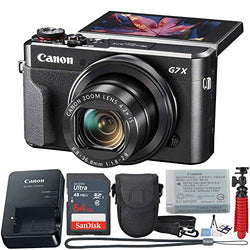 Canon PowerShot Digital Camera G7 X Mark II with Wi-Fi & NFC, LCD Screen, and 1-inch Sensor - (Black) 11 Piece Value Bundle