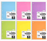 Mead Spiral Notebook 4 Pack of 1-Subject College Ruled, Pastel Color COLOR WILL VARY,  Spiral Bound Notebooks, Cute school Notebooks 70 Pages