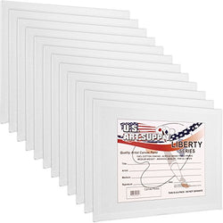 US Art Supply 9 X 12 inch Professional Artist Quality Acid Free Canvas Panel Boards for Painting