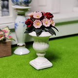 BARMI High Simulation Miniature Doll House Ceramic Roman Column for Dollhouse Decoration,Perfect DIY Dollhouse Toy Gift Set White