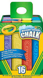 Crayola Sidewalk Chalk 16 Count and Crayola Washable Kids Paint, Classic Colors, 6 Count.