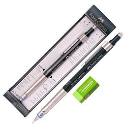 Faber Castell Tk Fine Vario L Drafting Mechanical Pencil 0.7 Mm +Packing Case / Gift Eraser