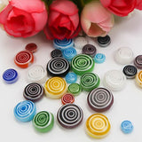 TOAOB 182pcs Mix Glass Beads Screw Round Spacer Loose Bead for DIY Making