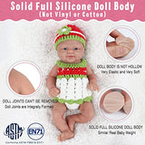 Vollence 14 inch Full Silicone Baby Dolls That Look Real,Not Vinyl Dolls,Realistic Reborn Real Baby Dolls,Lifelike Silicone Baby Doll - Boy
