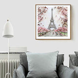5D DIY Diamond Painting Full Square Drill Eiffel Tower Rhinestone Embroidery Arts Craft Adults Children Paint by Number Kits Cross Stitch for Wall Decoration 12X12 inches