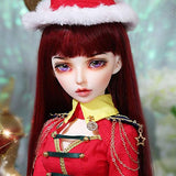 ZDD Exquisite Girl BJD Doll Full Set 1/4 15.55In 39.5cm Ball Jointed SD Dolls Toy Gift + Makeup + Wigs + Clothes + Stocking + Shoes, 100% Handmade