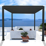 Sunnyglade Patio Pergola Canopy Modern Aluminum Pergola with Adjustable Louvered Gazebo for BBQ, Backyard,Party, Lawn,Garden (10ft X13ft)